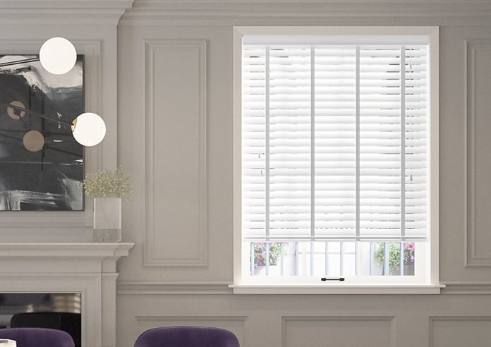 Ecowood Deluxe, Emperor White Satin - Motorised Venetian Blind - Image 3